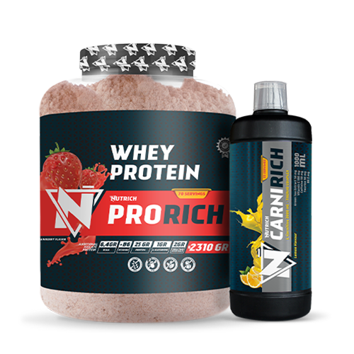 Nutrich Prorich Whey Protein 2310 Gr + Nutrich Carnirich Thermo 3000 mg 1000 ml