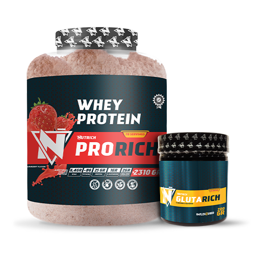 Nutrich Prorich Whey Protein 2310 Gr + Nutrich Glutarich 200 Gr