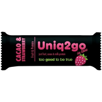 Uniq2go In Love Kakaolu ve Çilekli Protein Bar 32 Gr