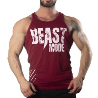 Beast Mode Tank Top Atlet Bordo