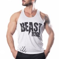Beast Mode Tank Top Atlet Beyaz