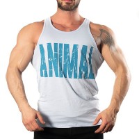 Animal Tank Top Atlet Mavi Beyaz
