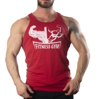 Fitness Gym Tank Top Atlet Kırmızı