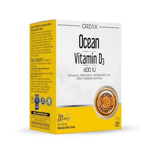 Ocean Vitamin D3 600 IU Oral Sprey 20 Ml