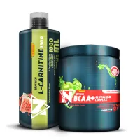 Nutrich BCAA&Glutamine Complex 650 Gr + Nutrich L-Carnitine 1500 mg 1000 ml