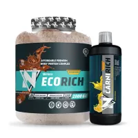 Nutrich Ecorich Whey Protein Complex 2000 Gr + Nutrich Carnirich Thermo 3000 mg 1000 ml