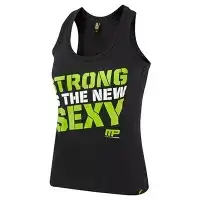 MusclePharm Kadın Atlet 'Strong is The New Sexy' Siyah ve Yeşil