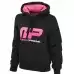 MusclePharm Kadın Kapüşonlu Sweat Shirt 'MP' Siyah ve Pembe