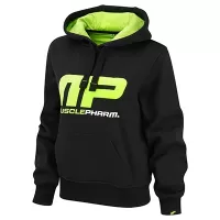 MusclePharm Kapüşonlu Sweat Shirt 'MP' Siyah ve Yeşil