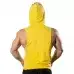Punisher Kapüşonlu Tank Top Sarı Atlet