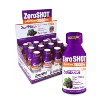12 adet Zero Shot 60 ML 3000Mg L-Carnitine + Plus Sambucus