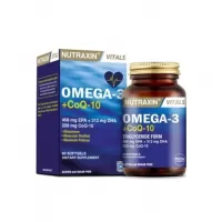 Nutraxin Vitals Omega-3 + Co-Q10 60 Softgel