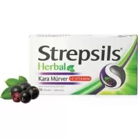 Strepsils Herbal Kara Mürver 16 Pastil