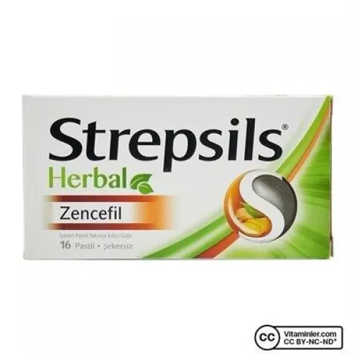 Strepsils Herbal Zencefil Aromalı 16 Pastil