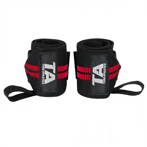 Torq Athletics Pro Wrist Wraps 2'li - Siyah Kırmızı