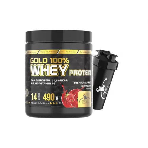 Torq Nutrition Gold Whey Protein Çilek Aromalı 490 Gr