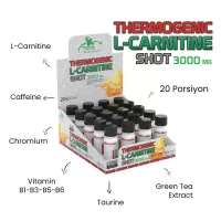 Torq Nutrition Thermogenic L-Carnitine Shot 20'li 3000 mg. Portakal