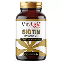 VitAgil Gold 5000 mcg Biotin (Vitamin B7) 60 Kapsül |